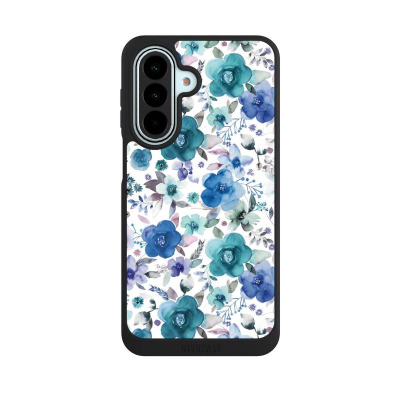 Galaxy A27 5G NIVOpure Bouquets de fleurs d'hiver bleu