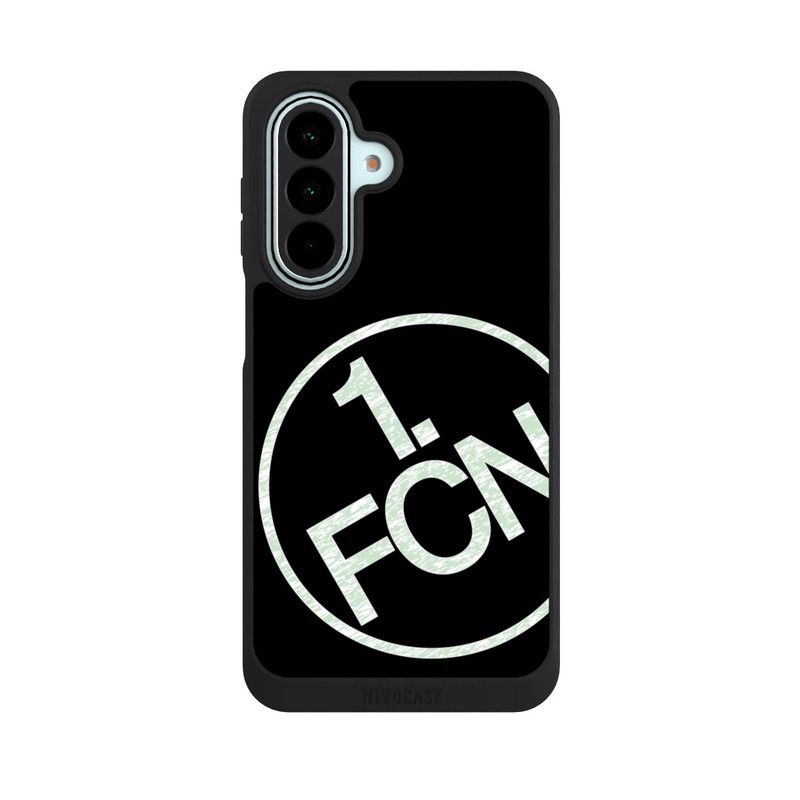 Galaxy A27 5G NIVOpure FCN Logo Weiß Texture auf Schwarz