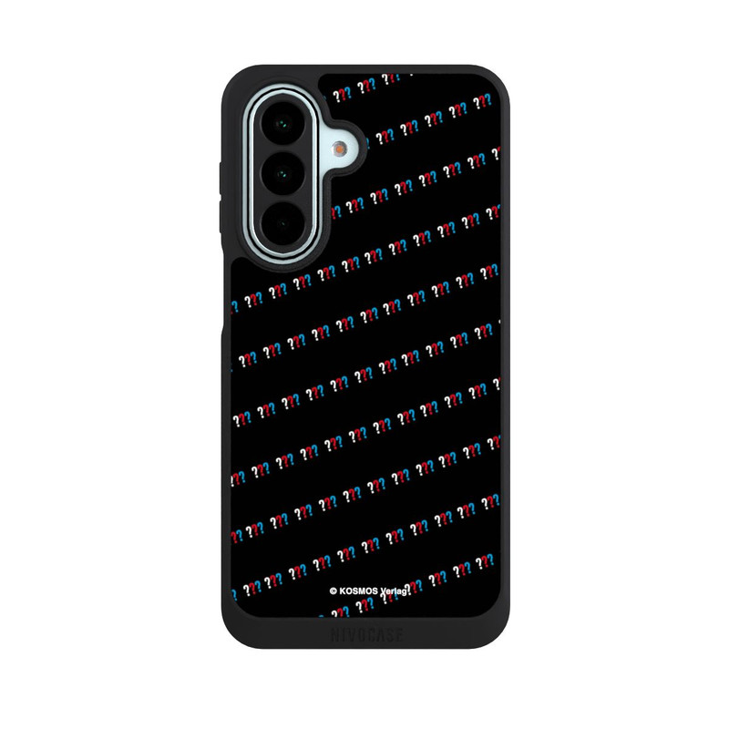 Galaxy A27 5G NIVOpure Drei Fragezeichen Muster Schräg