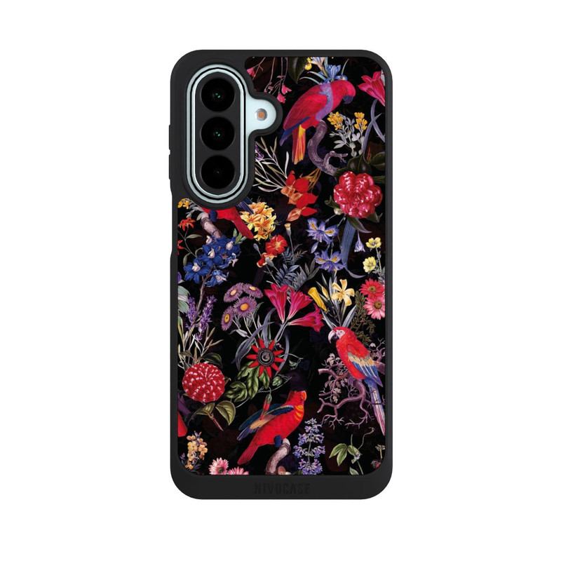 Galaxy A27 5G NIVOpure Fleurs sombres et perroquets