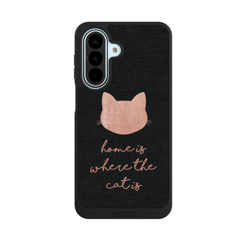 Samsung Galaxy A27 5G NIVOpure Home Is Where The Cat Is - Rose sur noir 