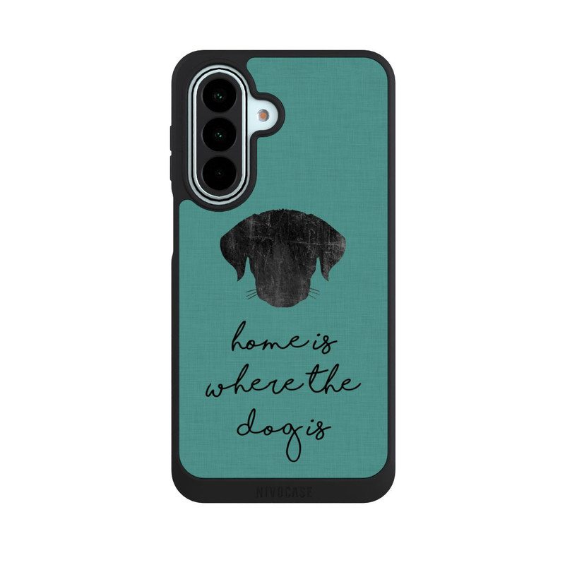 Galaxy A27 5G NIVOpure Home Is Where The Dog Is - Noir sur turquoise