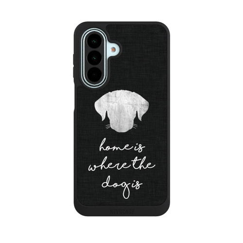 Samsung Galaxy A27 5G NIVOpure Home Is Where The Dog Is - Blanc sur noir