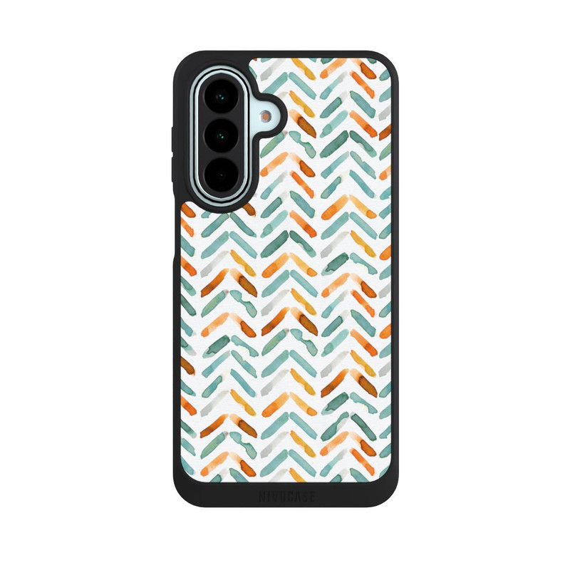 Galaxy A27 5G NIVOpure Elegant Fall Chevron Blue Orange