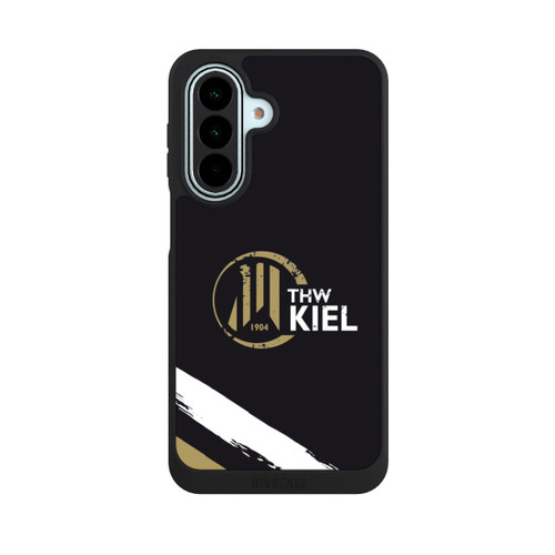 Samsung Galaxy A27 5G NIVOpure THW Kiel Logo und Streifen Gold