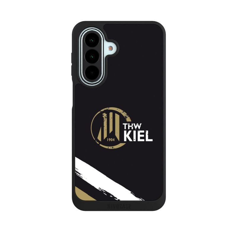 Galaxy A27 5G NIVOpure THW Kiel Logo und Streifen Gold