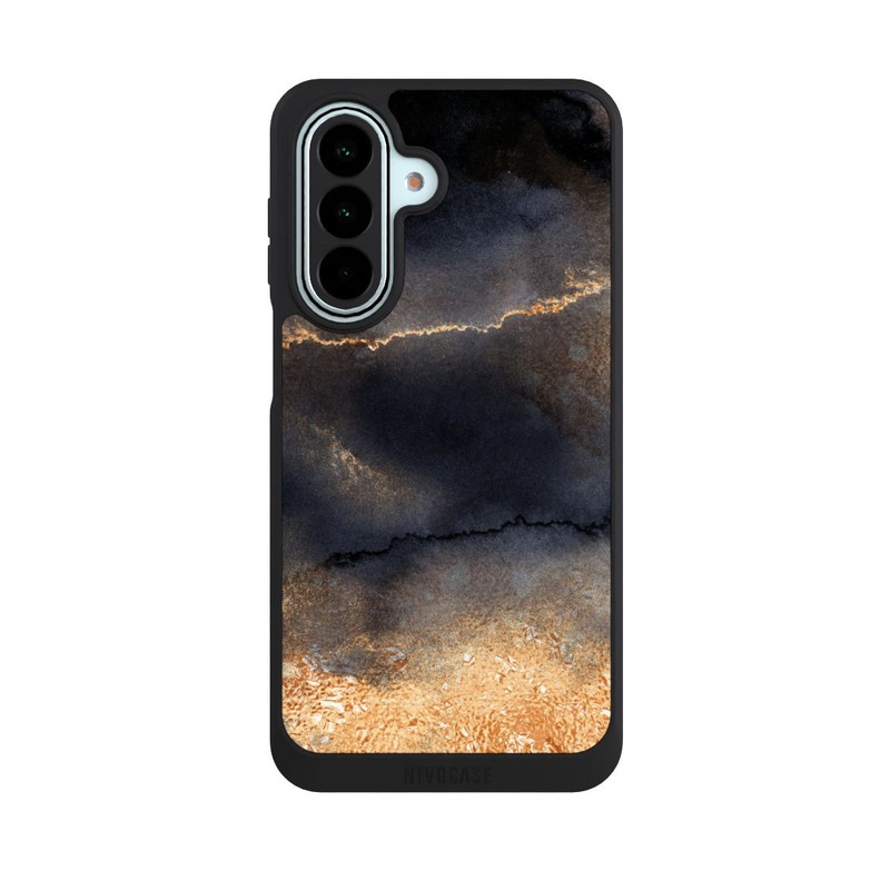 Galaxy A27 5G NIVOpure Look Marbre Noir & Poussière d'Or