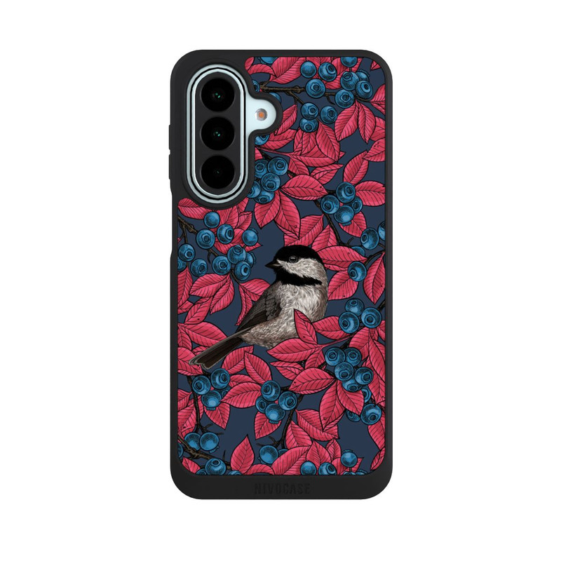 Galaxy A27 5G NIVOpure Oiseaux & Myrtilles Bleu Marine