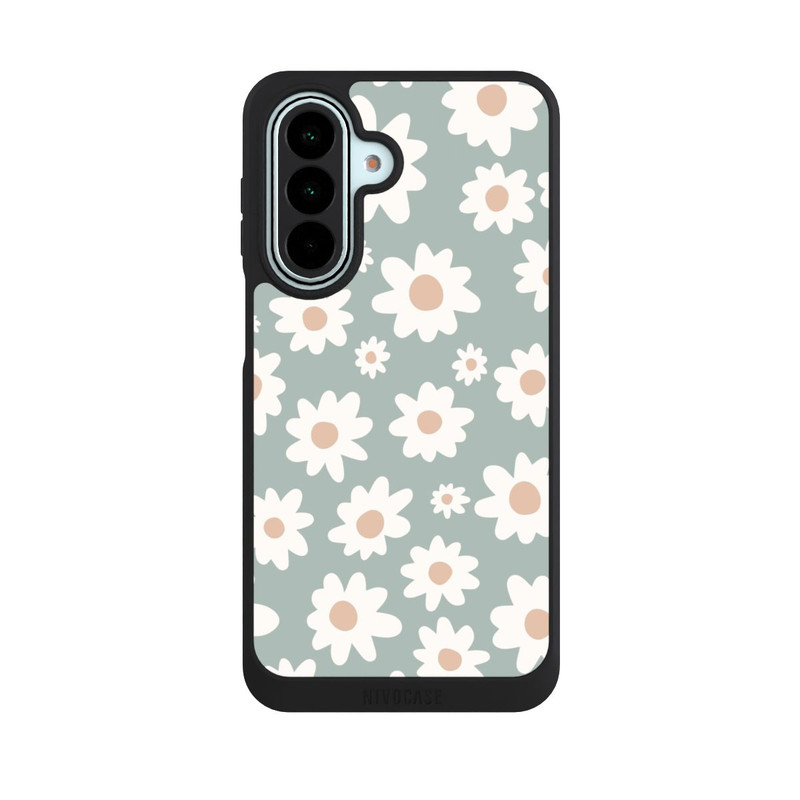 Galaxy A27 5G NIVOpure Daisy Flower Seamless Pattern Green