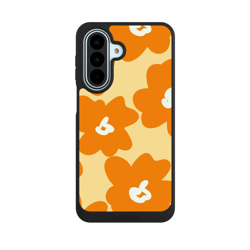 Galaxy A27 5G NIVOpure Fleurs Rétro Jaune & Orange