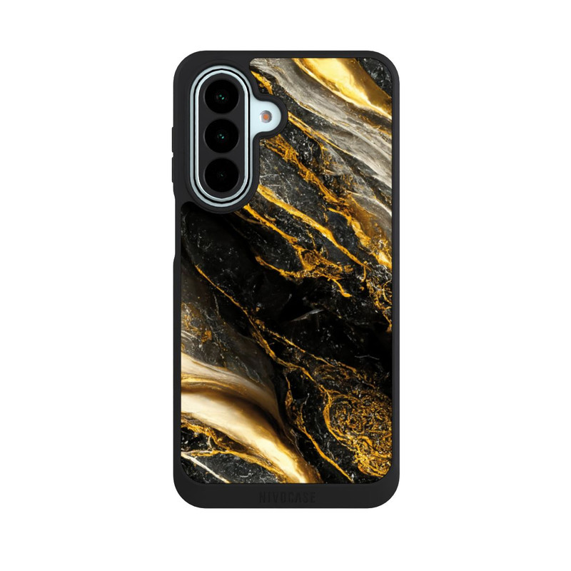 Galaxy A27 5G NIVOpure Black Marble Gold Print Layers