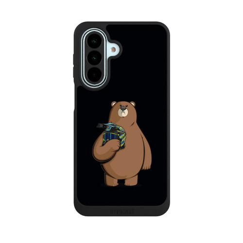 Samsung Galaxy A27 5G NIVOpure Der Bär mit dem Helm Schwarz