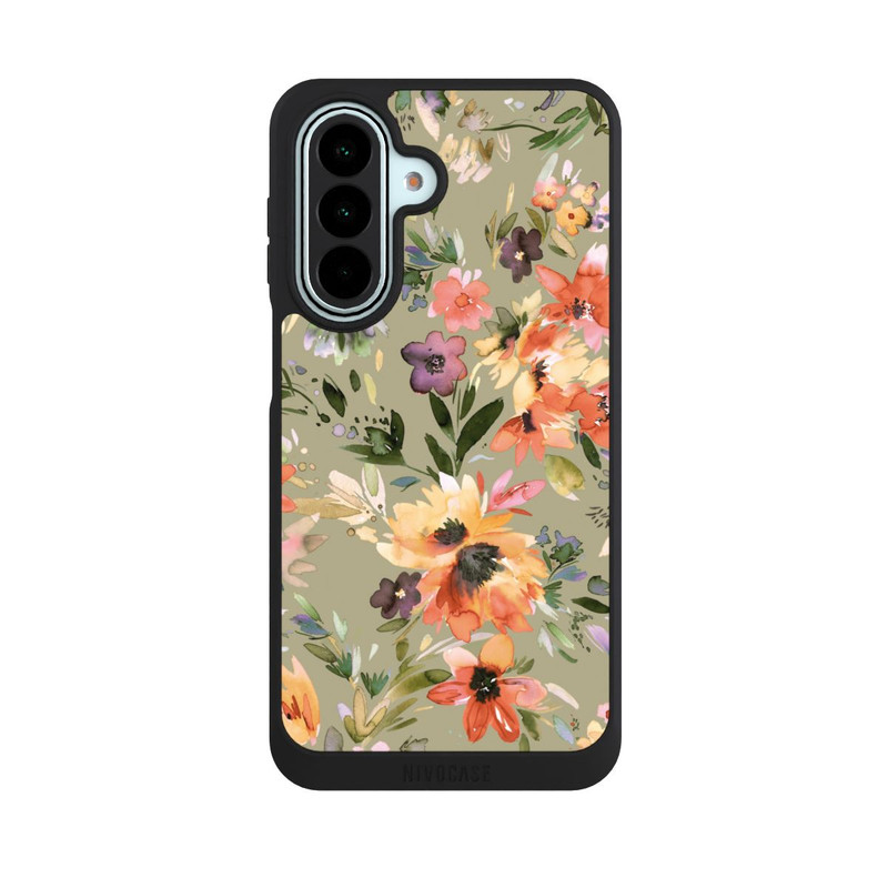 Galaxy A27 5G NIVOpure Painterly Tropical Flowers Sage Green