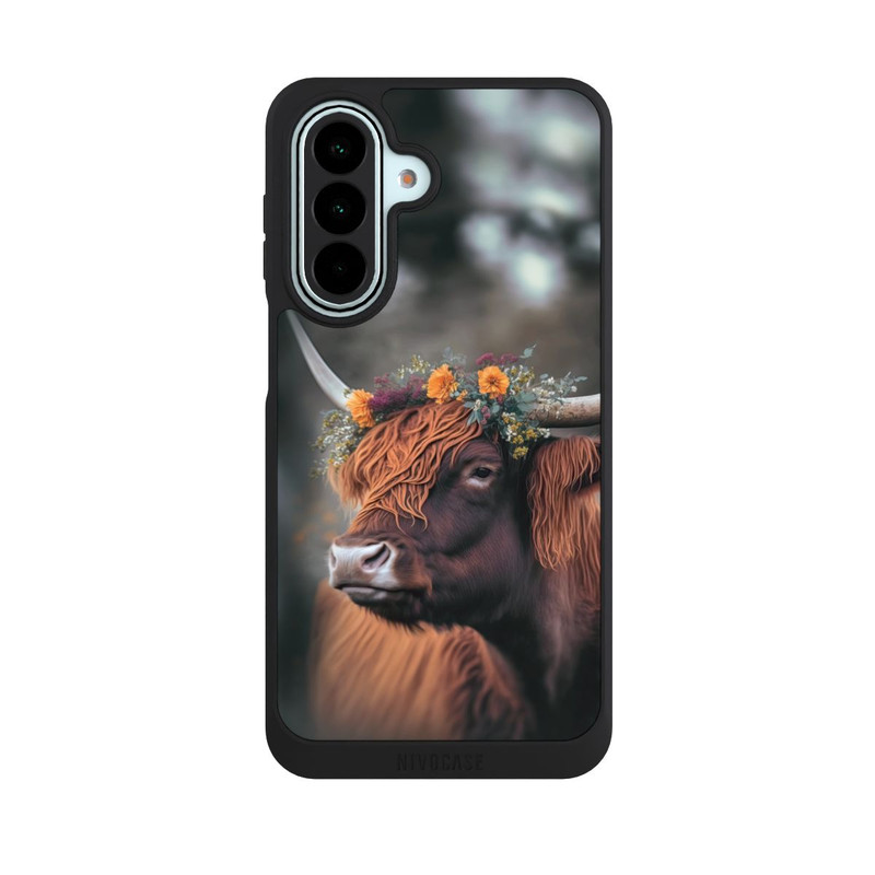 Galaxy A27 5G NIVOpure Highland Cow With Flowers with AI