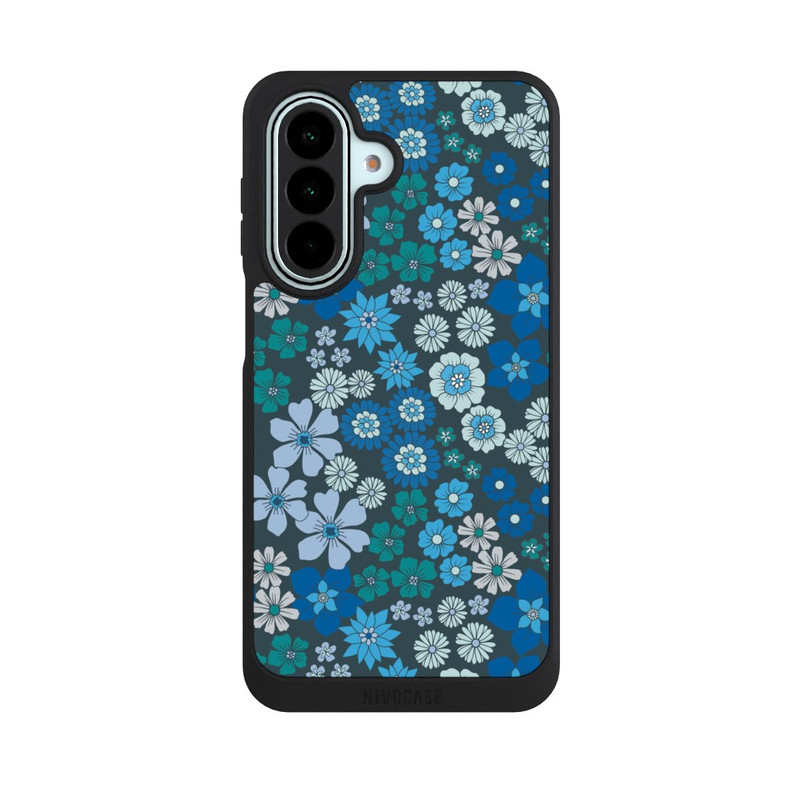 Galaxy A27 5G NIVOpure Fleurs bleues DeinDesign