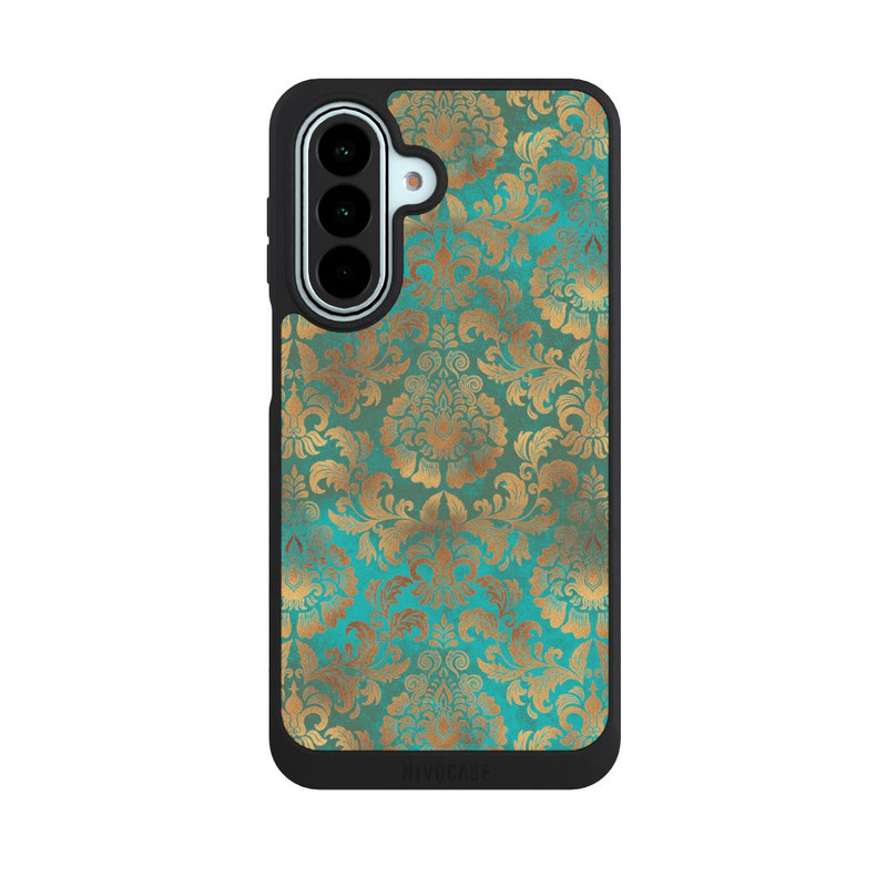 Galaxy A27 5G NIVOpure Papier Peint Damassé Turquoise