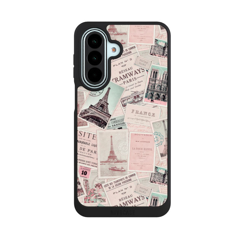 Galaxy A27 5G NIVOpure Vintage Paris Postcards Pattern