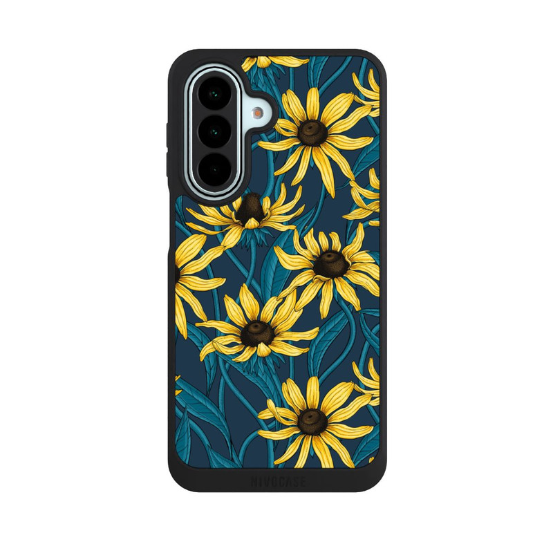 Galaxy A27 5G NIVOpure Sunflowers Pattern Dark Illustration