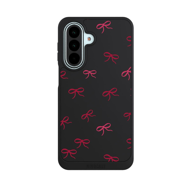 Galaxy A27 5G NIVOpure Bows Red Pattern Transparent