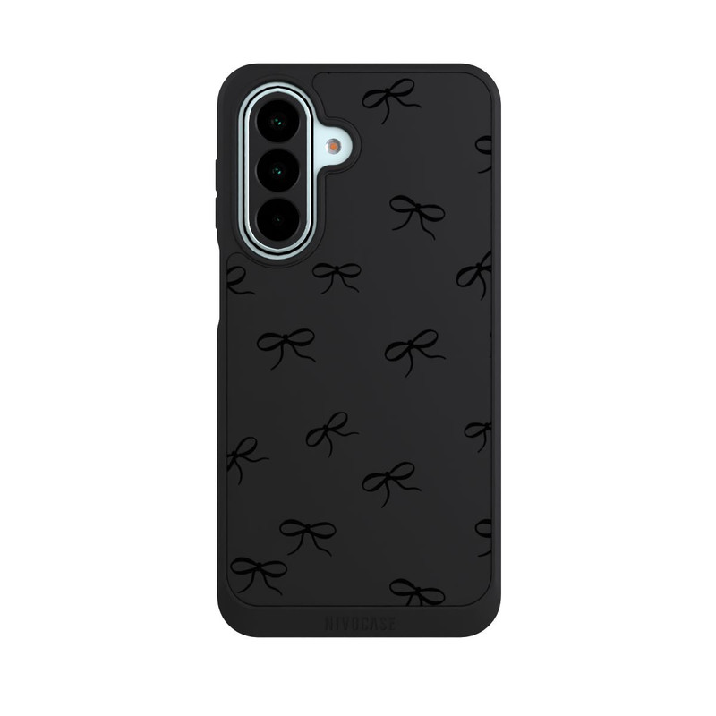 Galaxy A27 5G NIVOpure Bows Black Pattern Transparent