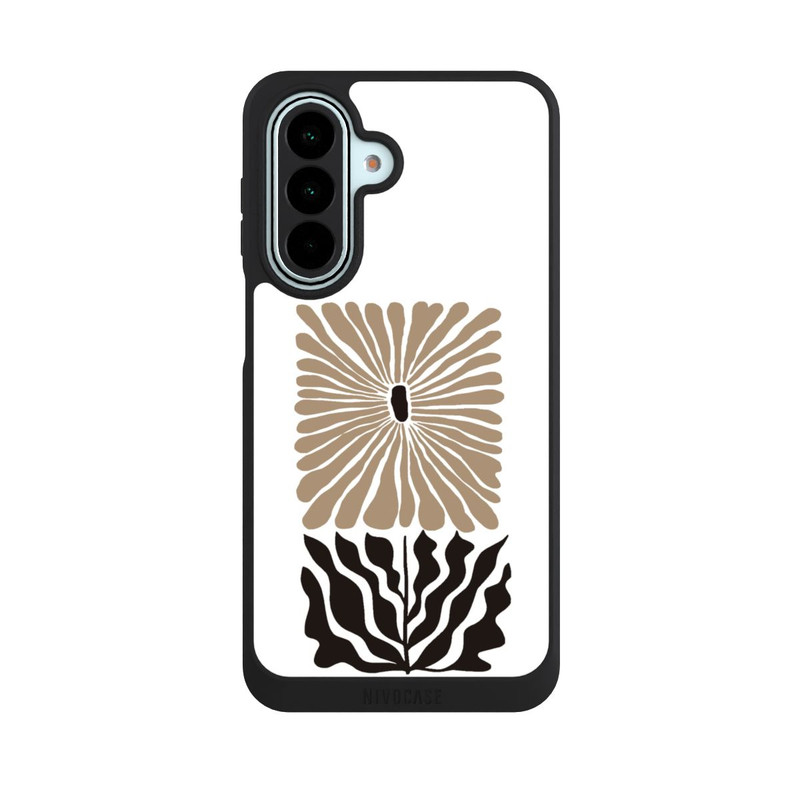 Galaxy A27 5G NIVOpure Fleur Bohème Marron sur Blanc