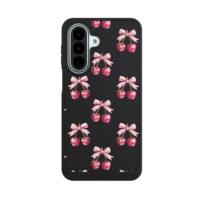 Galaxy A27 5G NIVOpure Motif Nœud Cerise transparent avec IA
