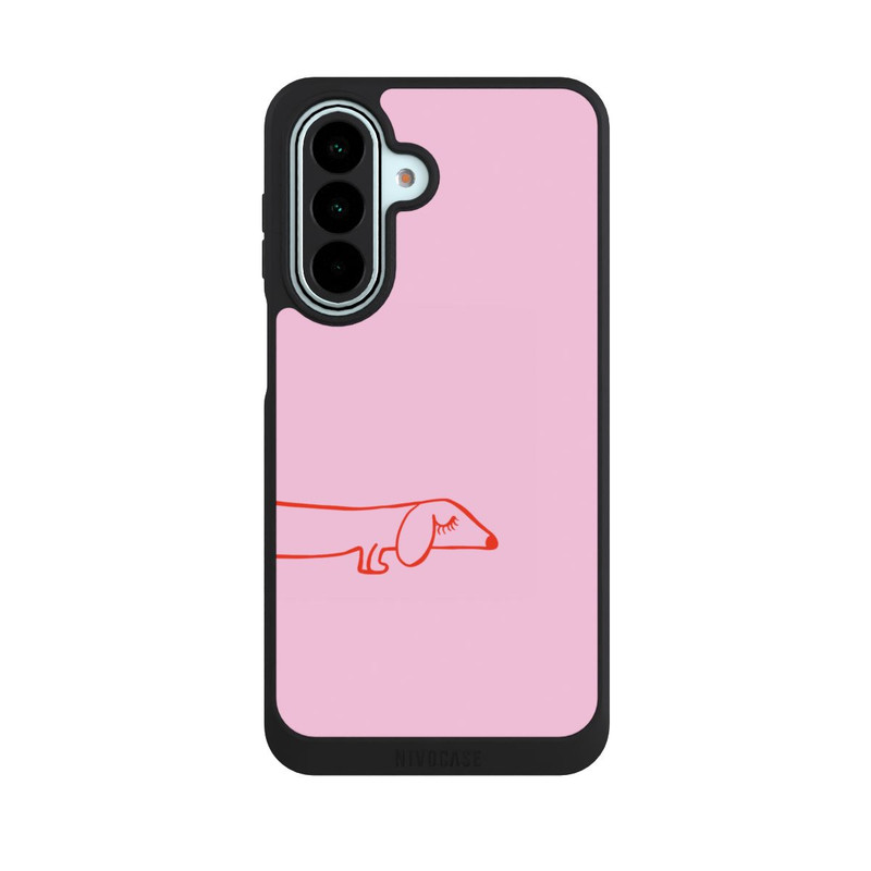 Galaxy A27 5G NIVOpure Dachshund Illustration Pink