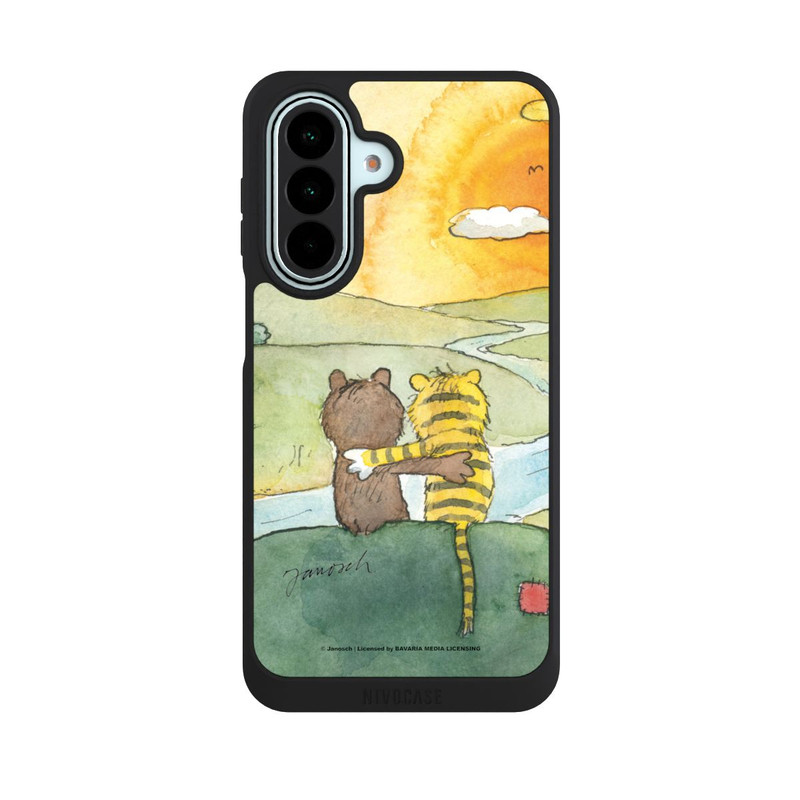 Galaxy A27 5G NIVOpure Ours et tigre au coucher du soleil