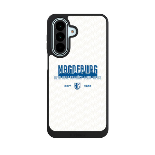 Samsung Galaxy A27 5G NIVOpure 1. FC Magdeburg Dein Herz Schlägt Blau Weiß