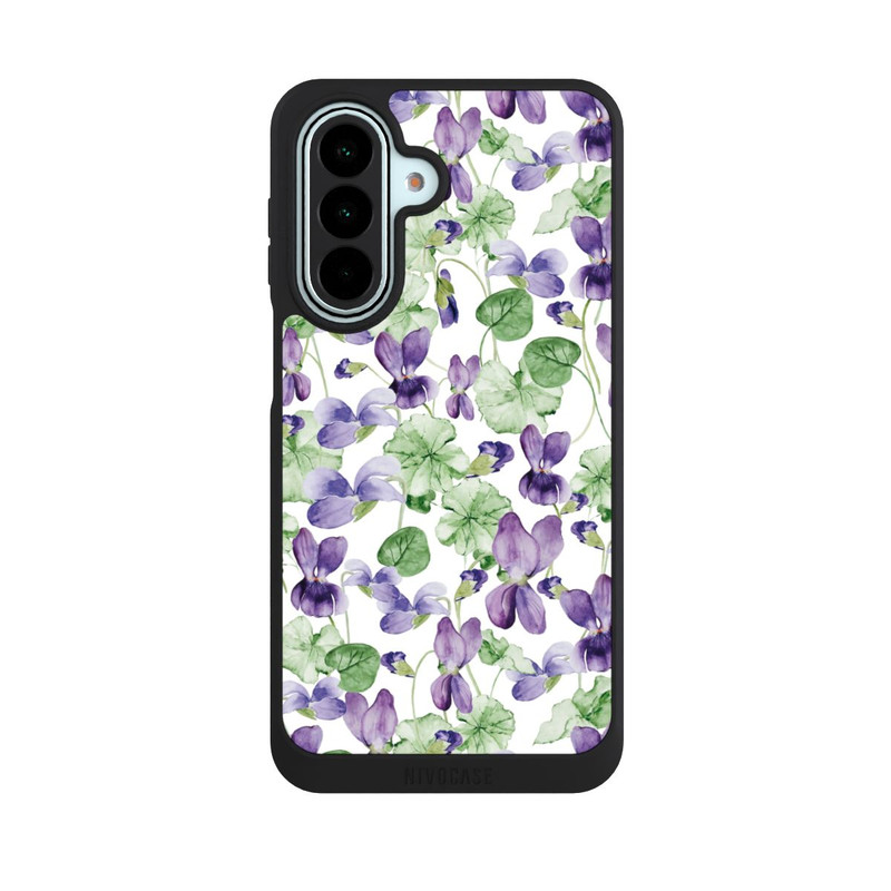 Galaxy A27 5G NIVOpure Purple Wildflowers Pattern Watercolor