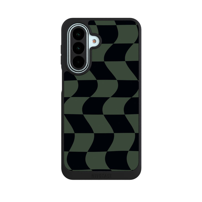 Galaxy A27 5G NIVOpure Checked Pattern Green Black