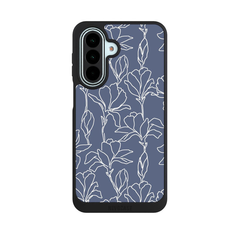 Galaxy A27 5G NIVOpure Flower Silhouettes on Blue