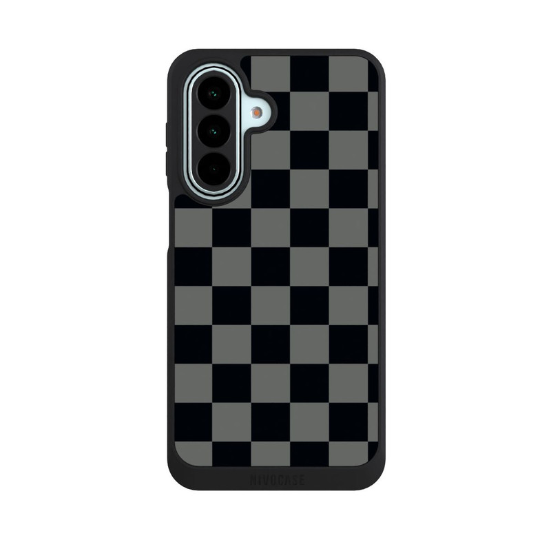 Galaxy A27 5G NIVOpure Checked Pattern Black Grey