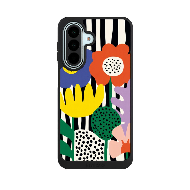 Galaxy A27 5G NIVOpure Flowers Striped Background