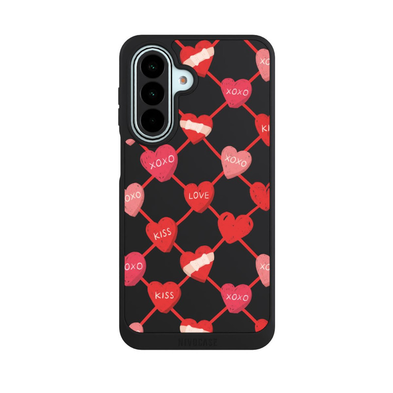 Galaxy A27 5G NIVOpure Heart Pattern XOXO Red
