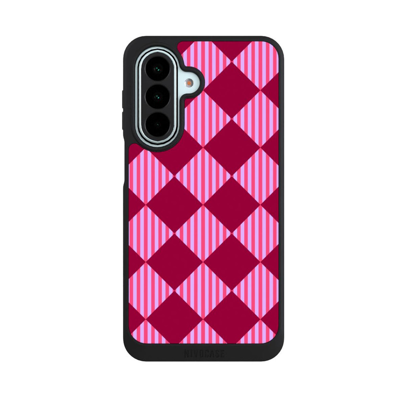 Galaxy A27 5G NIVOpure Diamond Pattern Red Pink