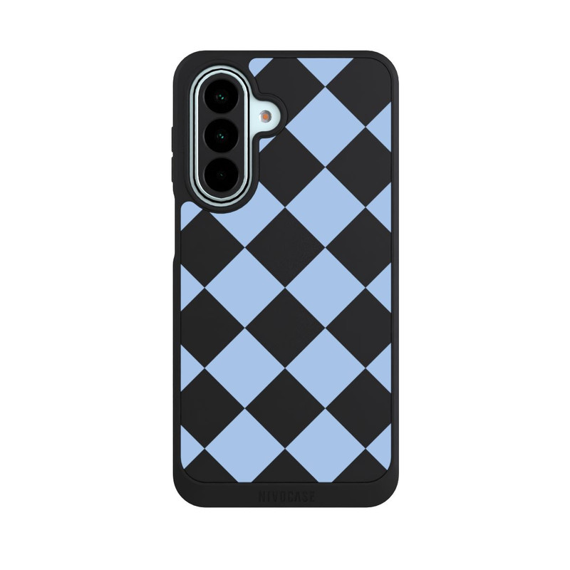 Galaxy A27 5G NIVOpure Checked Pattern Light Blue without Background