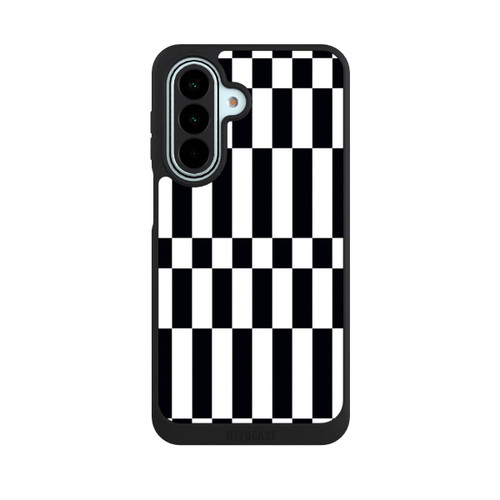 Samsung Galaxy A27 5G NIVOpure Checked Abstract Bold Black and White Color Block