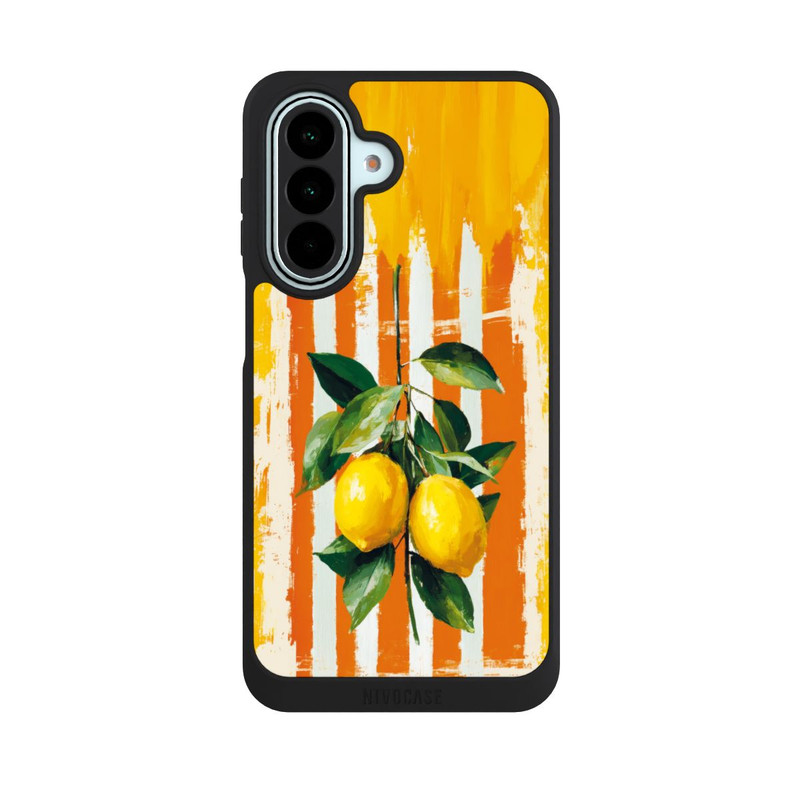 Galaxy A27 5G NIVOpure Summer Lemons on Stripes with AI