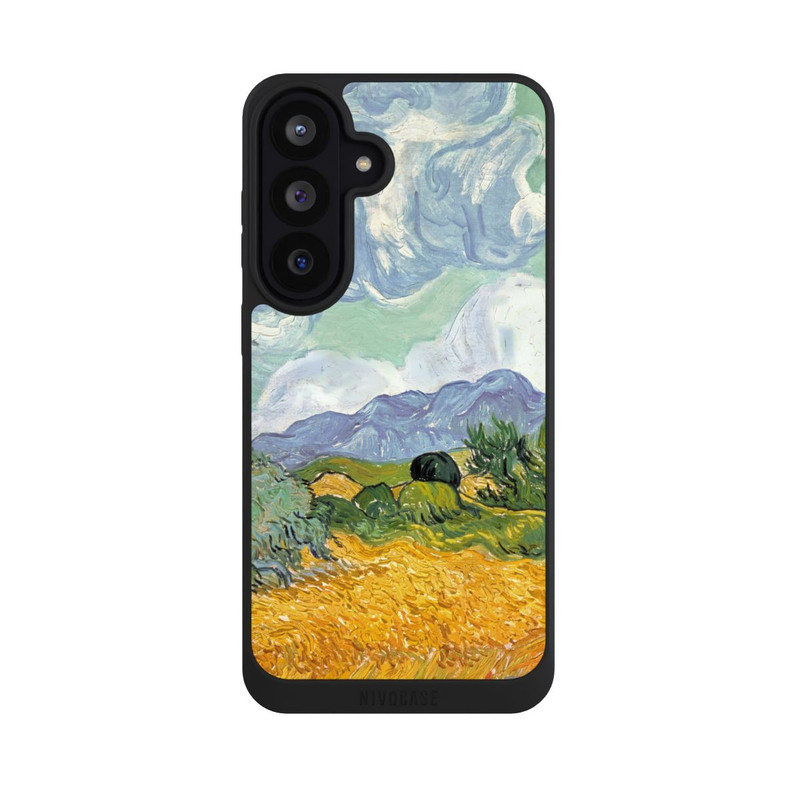 Galaxy S26 FE NIVOpure Weizenfeld mit Zypressen
