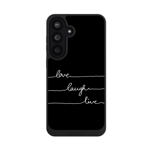 Samsung Galaxy S26 FE NIVOpure Love Laugh Live weiß/schwarz