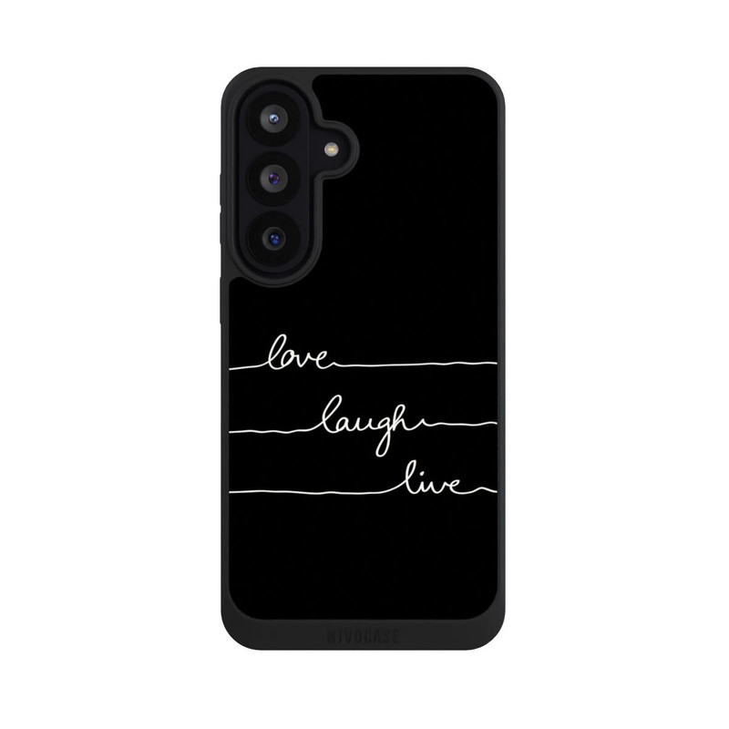 Galaxy S26 FE NIVOpure Love Laugh Live weiß/schwarz