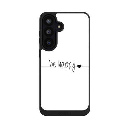 Samsung Galaxy S26 FE NIVOpure Be Happy Weisser Hintergrund