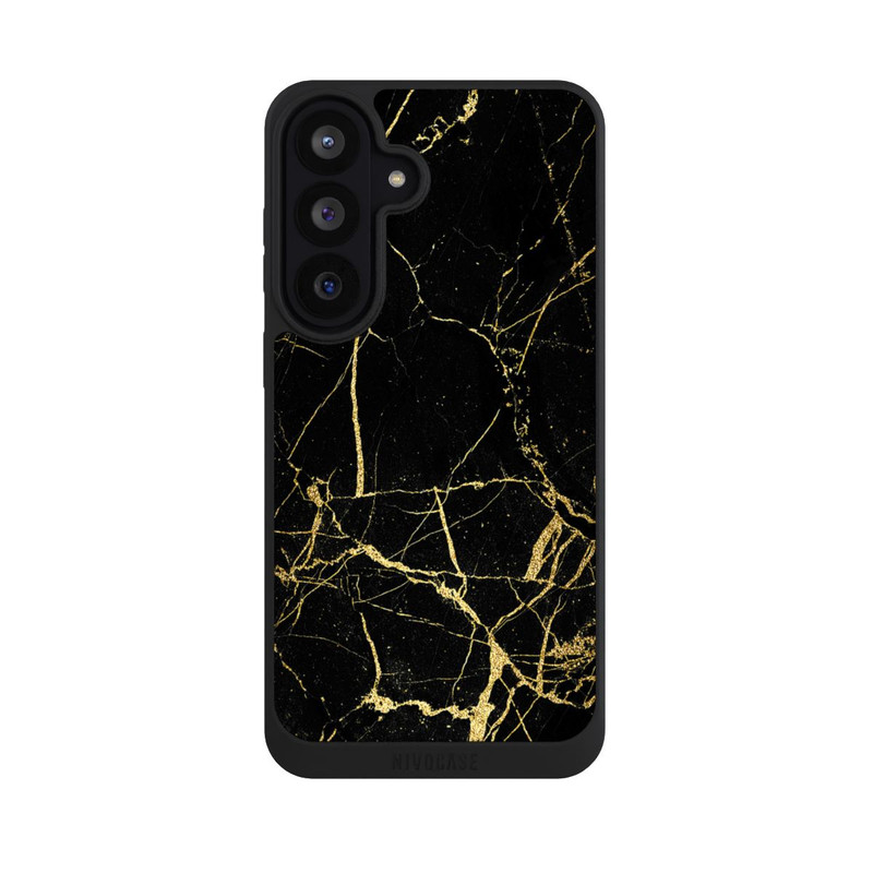 Galaxy S26 FE NIVOpure Schwarzgoldener Marmor-Look