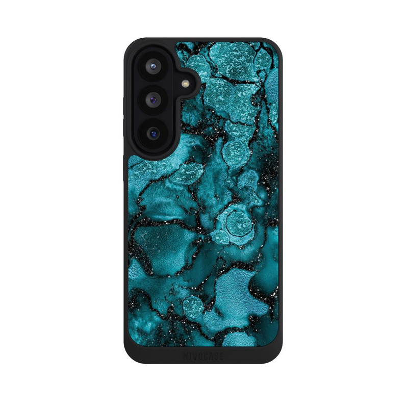 Galaxy S26 FE NIVOpure  Blauer Glitzerlook