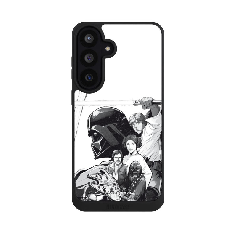 Galaxy S26 FE NIVOpure StarWars Charaktere - Schwarz-Weiß
