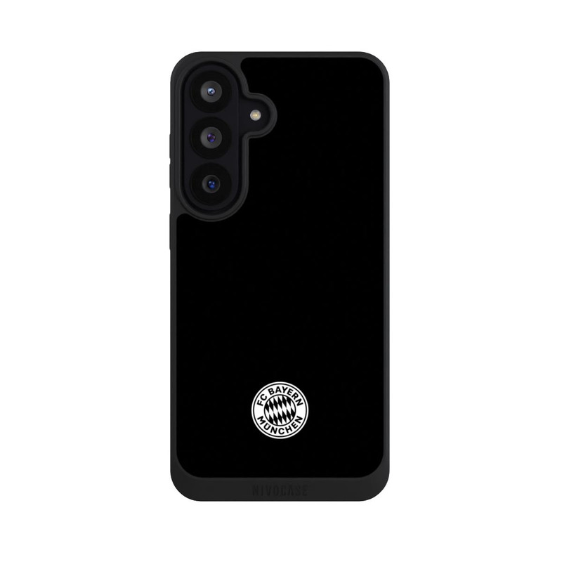 Galaxy S26 FE NIVOpure Klassisches FCB Logo Klein - Weiß auf Schwarz