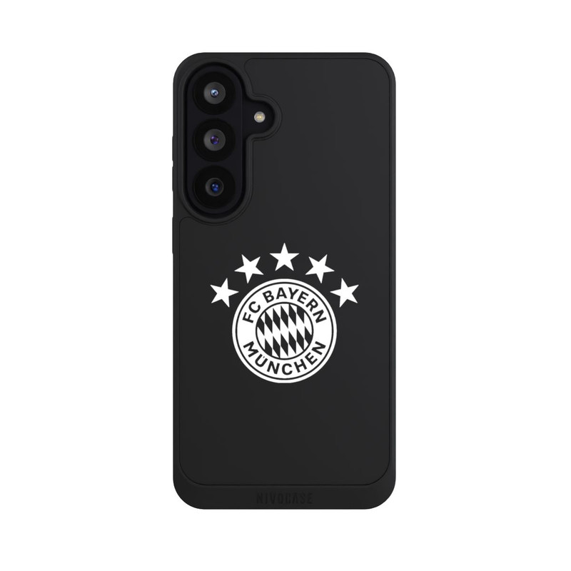 Galaxy S26 FE NIVOpure FCB Logo einfarbig mit Sternen - ohne Hintergrund
