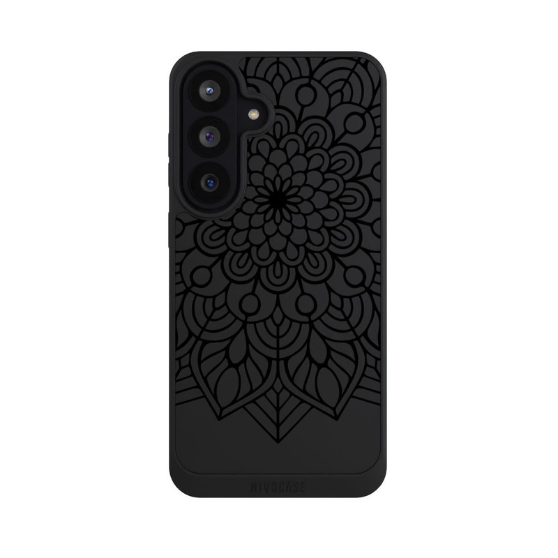 Galaxy S26 FE NIVOpure Indian Mandala Schwarz ohne Hintergrund