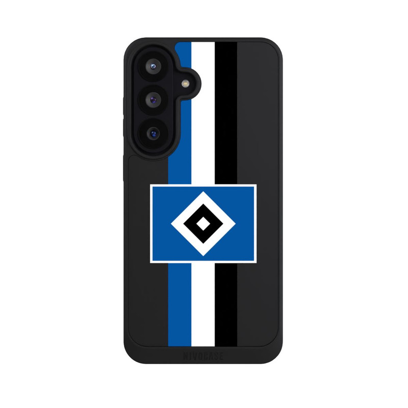 Galaxy S26 FE NIVOpure HSV Streifen - Blau-Weiß-Schwarz - ohne Hintergrund